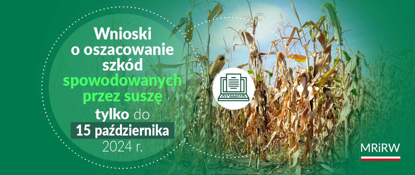 Ilustracja do informacji:  „Zgłoś szkodę rolniczą” tylko do 15 października 2024 r. !